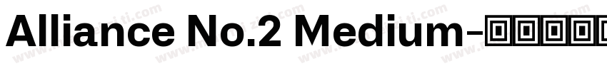 Alliance No.2 Medium字体转换